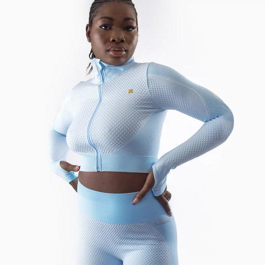 Two-piece FitQueen Activewear Set (Sky Blue)